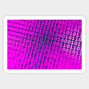 Binary Numbers, Computer Talk, Purple Sticker